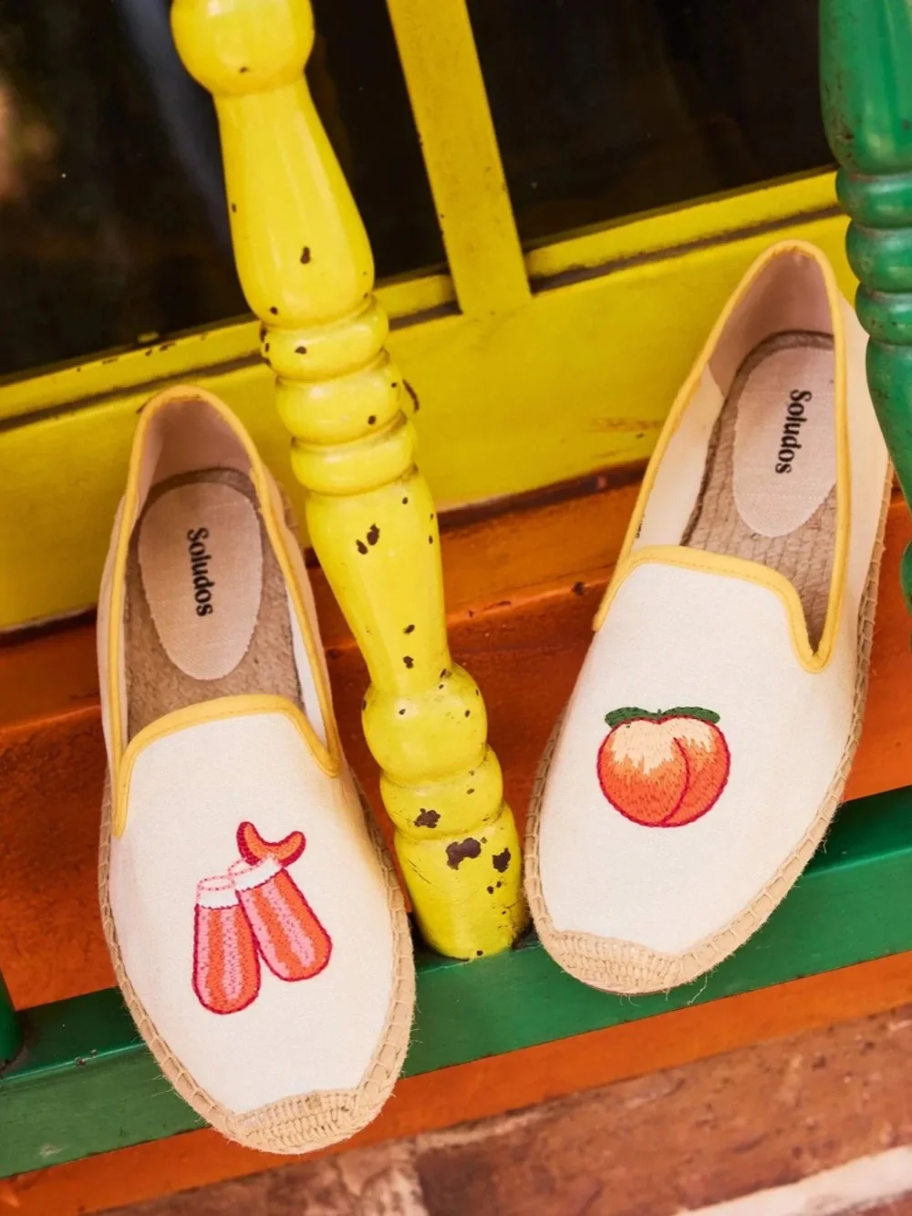 Soludos cream canvas